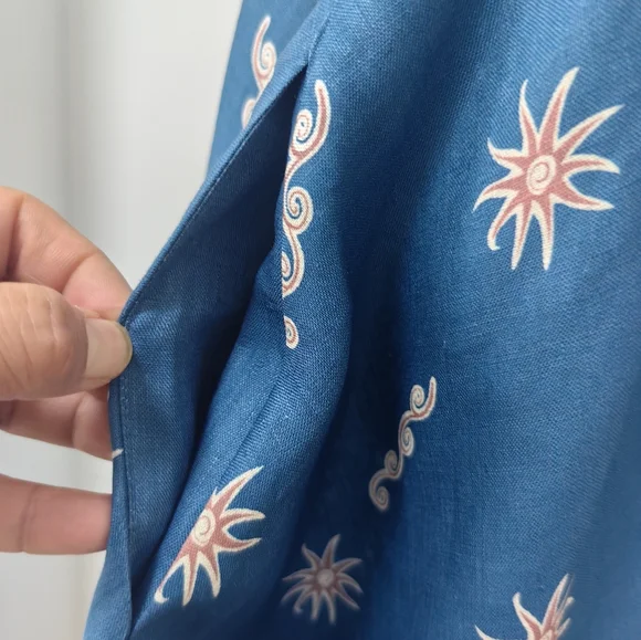 ALEMAIS Acacia printed linen midi dress - Picture 12 of 16